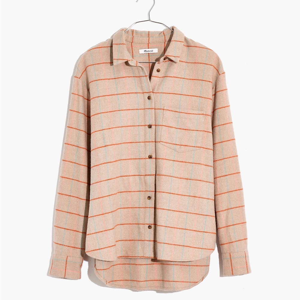 Madewell Flannel Sunday Shirt Small Keene Plaid